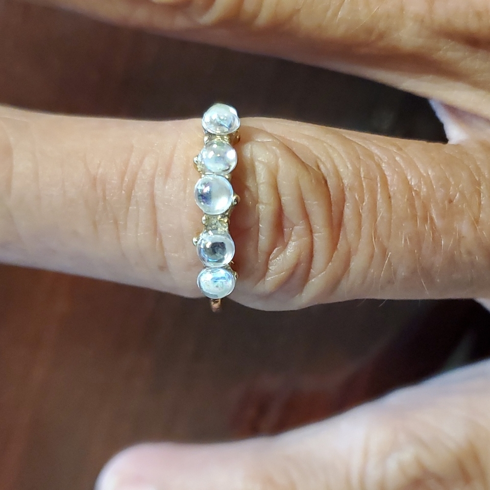 Boho 18k gold plated knuckle ring size 4.5
